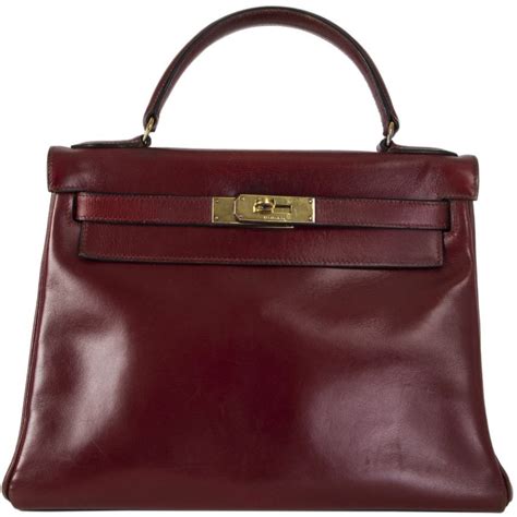 hermes vintage kelly bag burgundy|hermes kelly bag 28cm.